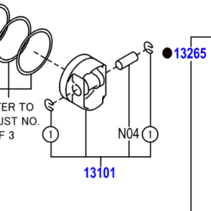Toyota GT86 2012-2016 Piston Sub-Assy, W/Pin [STD Grade B, Refer Repair Manual]