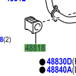Toyota Rav4 2005-2016 Stabilizer, Rear Bush