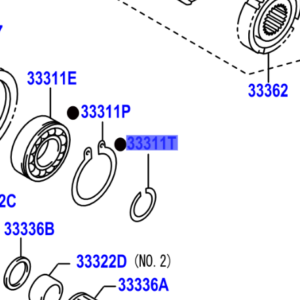 Toyota Rav4 2005-2012 Ring, Shaft Snap (For Input Shaft), T=2.40