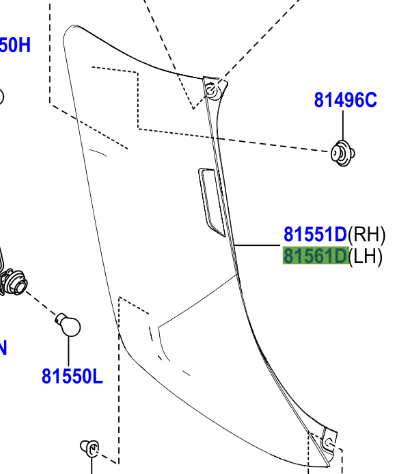 Toyota Aygo 2014- Lens & Body, Rear Combination Lamp, LH