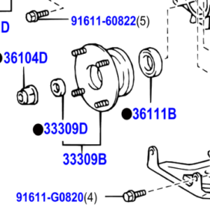 Toyota Land Cruiser 120 2002-2009 Flange Sub-Assy, Output Shaft Companion