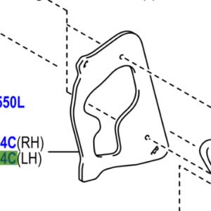 Toyota Yaris/Hybrid 2014-2020 Rear Combination Lamp Gasket Body, LH ( Two Bulb )