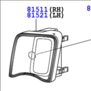 Toyota Prius 2009-2015 Lens & Body, FR Turn