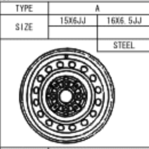 Toyota Avensis 2003-2008 Steel Wheel 16"