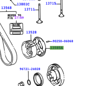 Toyota Land Cruiser 100 1998-2007 Flange, Camshaft Timing Pulley, NO.1