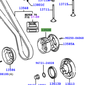 Toyota Land Cruiser 100 1998-2007 Gear, Camshaft Drive