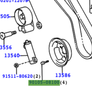 Toyota Land Cruiser 100 1998-2007 Bolt 90105-08100