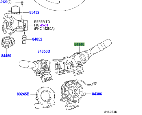 Toyota Vitz 2005-2010 Indicator Stalk