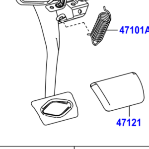 Toyota Rav4 2012-2019 Brake Pedal Pad