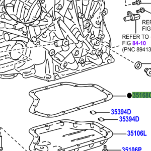 Toyota IQ 2008-2014 Gasket, Transaxle Oil Pan