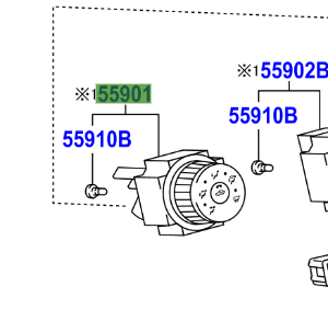 Toyota Auris/Hybrid 2007-2013 Base Sub-Assy, Heater Control