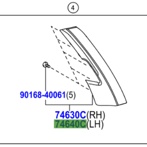 Toyota Auris/Hybrid 2012-2018 Grip Assy, Door Assist, LH