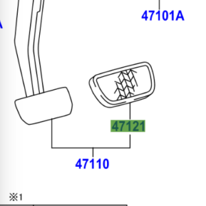 Toyota Prius 2009-2015 Brake Pedal Pad