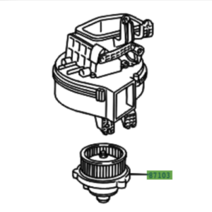 Toyota Hiace/Hiace S.B.V 1995-2011 Motor Sub-Assy, Heater Blower, W/Fan