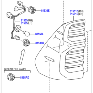 Toyota Hilux B/C/D Cab 2022- Rear Combination Lamp RH