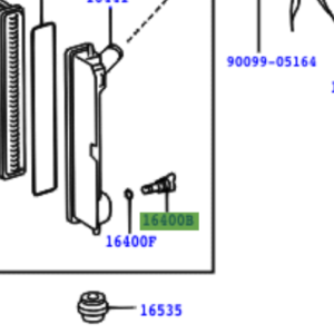 Toyota Corolla 2001-2007 Radiator Drain Plug