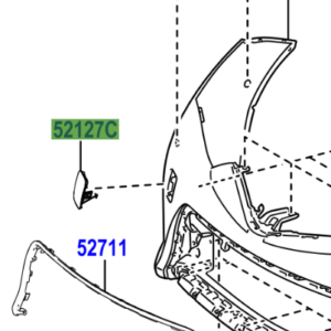 Toyota Auris/Hybrid 2012-2018 Front Bumper Tow Eye Cover