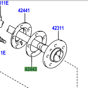 Toyota Hilux 1997-2005 Gasket, Brake Drum Oil Deflector