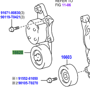 Toyota Hilux 2015-2020 Fan Belt Tensioner