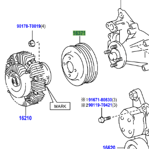 Toyota Hilux 2015-2020 Fan Belt Pulley