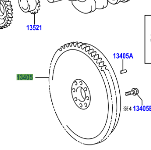 Toyota Hilux 2015-2020 Flywheel Assy