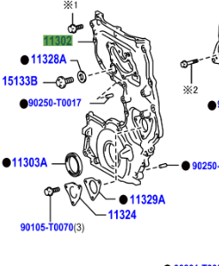 Toyota Hilux 2015-2020  Timing Case Cover