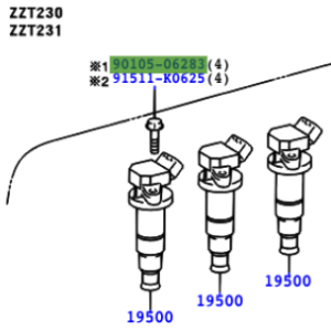 Toyota Celica 1999-2005 Bolt Flange 90105-06283