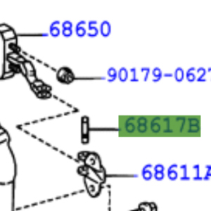 Toyota Rav4 2000-2005  Back Door Check Pin