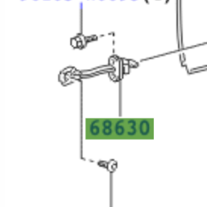 Toyota Aygo 2005-2014 Rear Door Check Assy