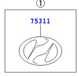 Toyota Vitz 2005-2010 Radiator Grille Emblem