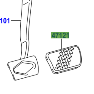 Toyota Hilux 2015-2020 Brake Pedal Pad