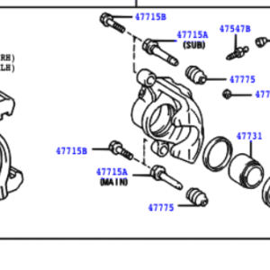 Toyota Hiace/Hiace S.B.V 1995-2011 Front Brake Calliper LH