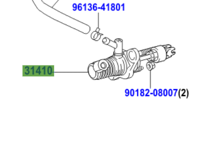 Toyota Yaris 2005-2011 Clutch Master Cylinder