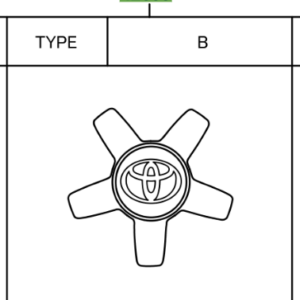 Toyota C-HR 2016- Centre Wheel Cap Type B (set of 4)