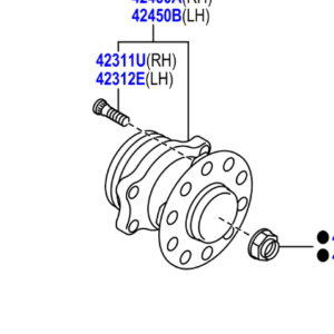 Toyota GT86 2012-2016 Hub & Bearing Assy, Rear Axle RH