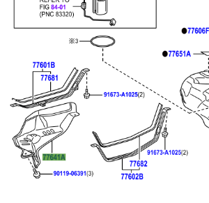 Toyota Prius 2009-2015 Fuel Tank Protector