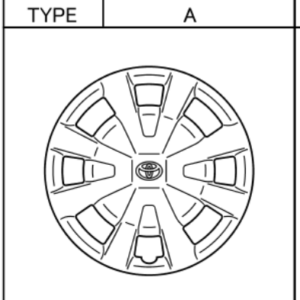 Toyota Avensis 2008-2018 Wheel Hub Cap Type A