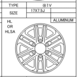 Toyota Hilux 2011-2015 Alloy Wheel Type V