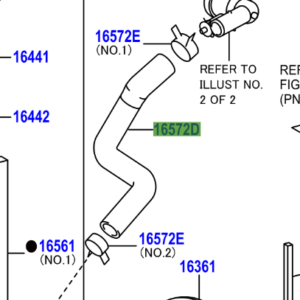 Toyota IQ 2008-2014 Radiator Hose No.2