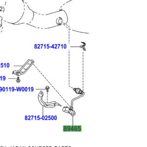 Toyota Verso 2009-2017 Oxygen Sensor No.2