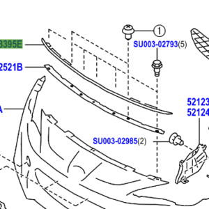 Toyota GT86 2012-2016 Seal, Hood To Front End Panel