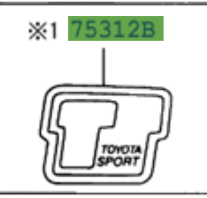 Toyota Corolla HB 2001-2007 T Sport Emblem