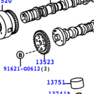 Toyota Yaris 2001-2005 Camshaft Timing Sprocket Gear Assy