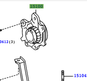 Toyota Yaris 2001-2005 Oil Pump Assy