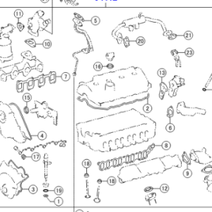 Toyota Corolla Verso 2004-2009 Gasket Kit For Engine Valve Grind