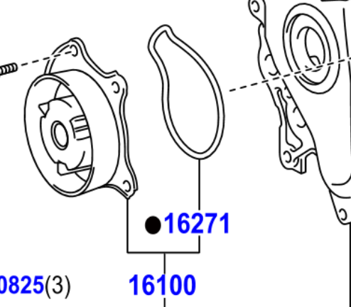 Toyota Auris/Hybrid 2012-2018 Engine Water Pump Assy