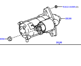 Toyota Corolla HB 2002-2006 Starter Motor
