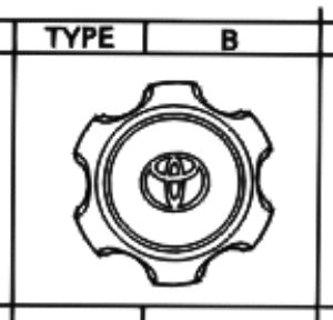Toyota Land Cruiser 90 1996-2002 Centre Wheel Cap Type B