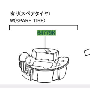 Toyota Rav4 2018- Stopper, Spare Wheel Cover