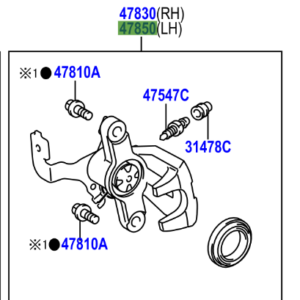 Toyota Auris/Hybrid 2007-2012 Rear Brake Caliper LH